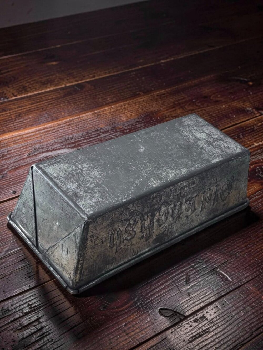 Old English Metal Baking Bread Loaf Envelope Pan Vintage Look Advertising Darken - Picture 5 of 6